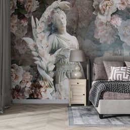 MinimalisticDecor.com-Floral Wallpaper Mural: Beautiful Wall Décor