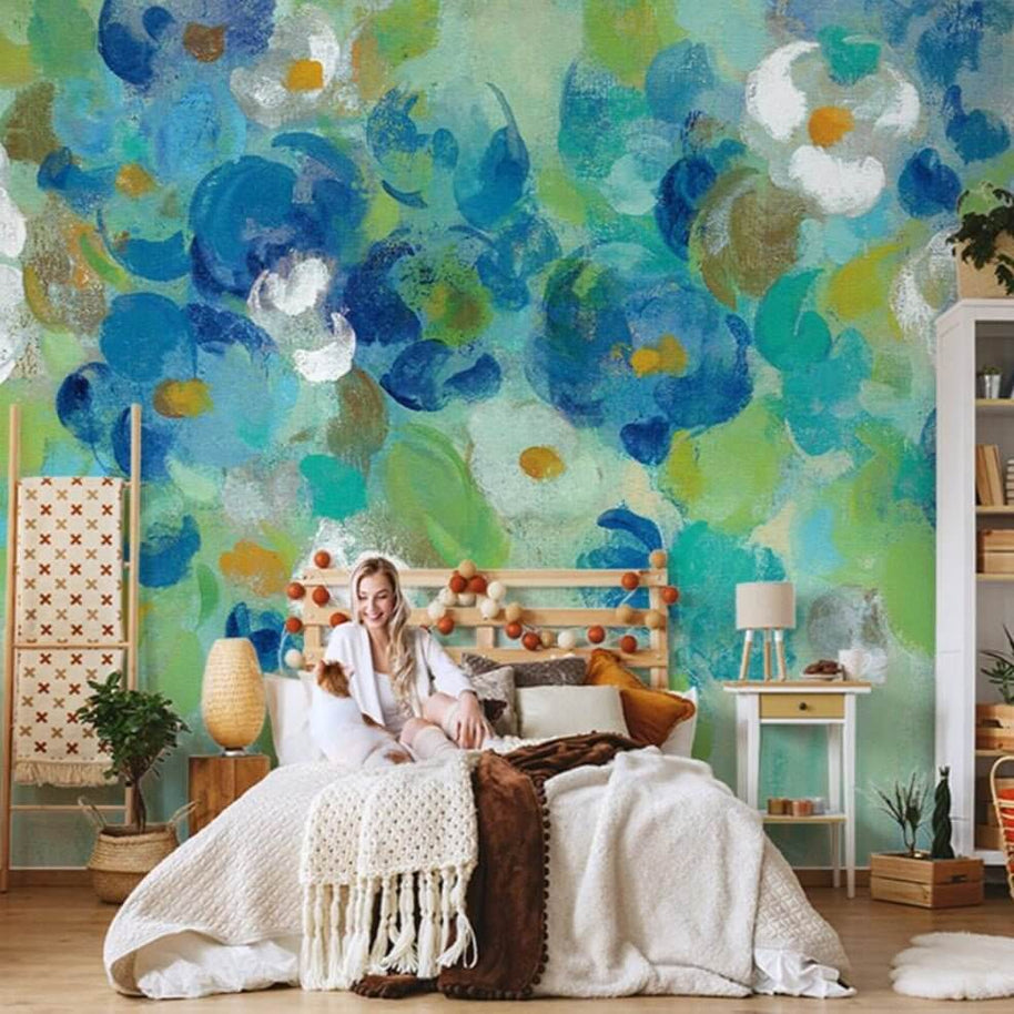 MinimalisticDecor.com-Flower Theme Wallpaper Mural: Stunning and Vibrant Designs