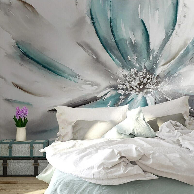 MinimalisticDecor.com-Flower Wallpaper Mural - Enhance Your Space