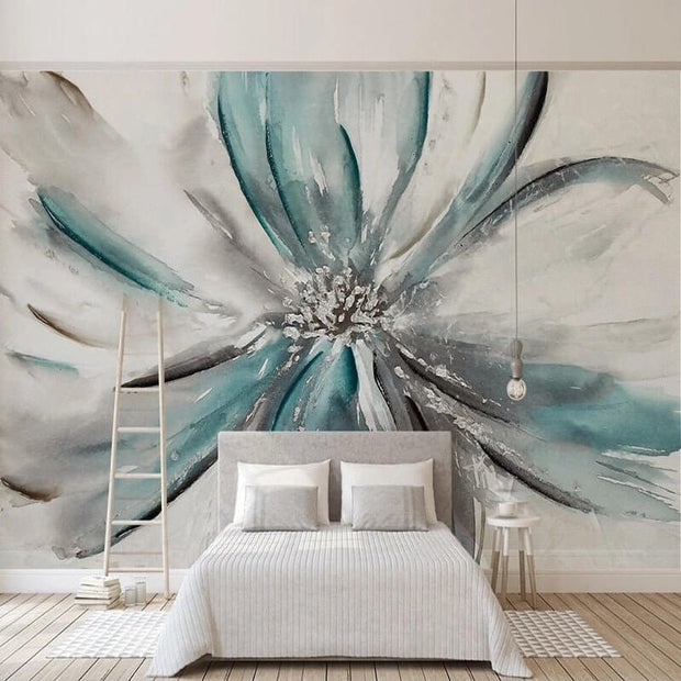 MinimalisticDecor.com-Flower Wallpaper Mural - Enhance Your Space