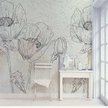 MinimalisticDecor.com-Flowers Wallpaper Mural: Vibrant Floral Designs for Walls