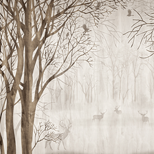 MinimalisticDecor.com-Forest Trees Wallpaper Murals - Transform Your Space