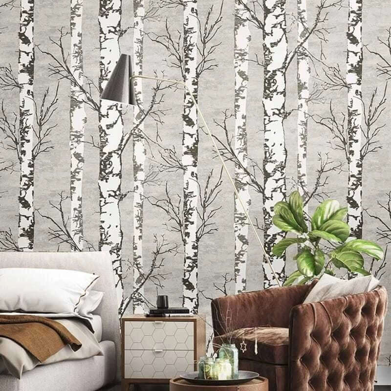 MinimalisticDecor.com-Forest Wallpaper: Stunning Nature Scene Mural