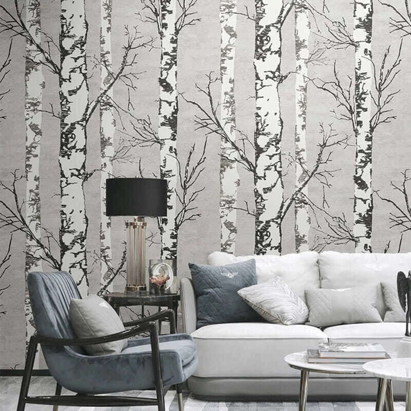 MinimalisticDecor.com-Forest Wallpaper: Stunning Nature Scene Mural