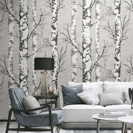 MinimalisticDecor.com-Forest Wallpaper: Stunning Nature Scene Mural