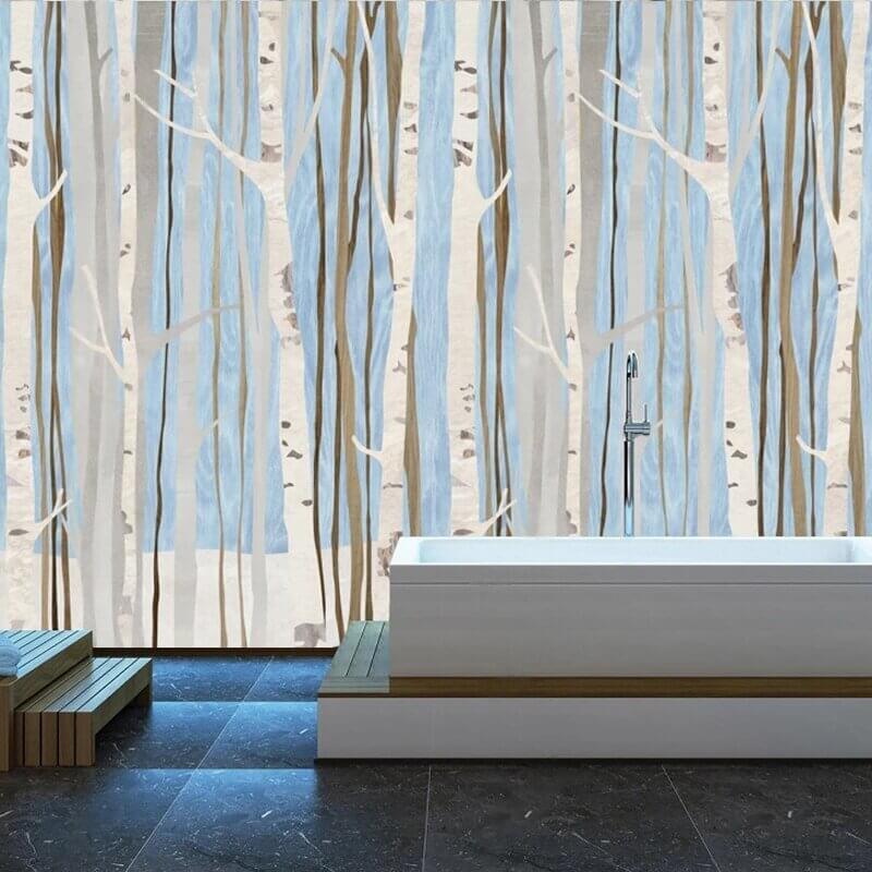 MinimalisticDecor.com-Forest Woods Wallpaper for Home Wall Decor