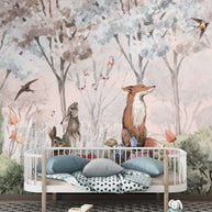MinimalisticDecor.com-Fox in Woods Wallpaper Mural - Stunning Nature Design