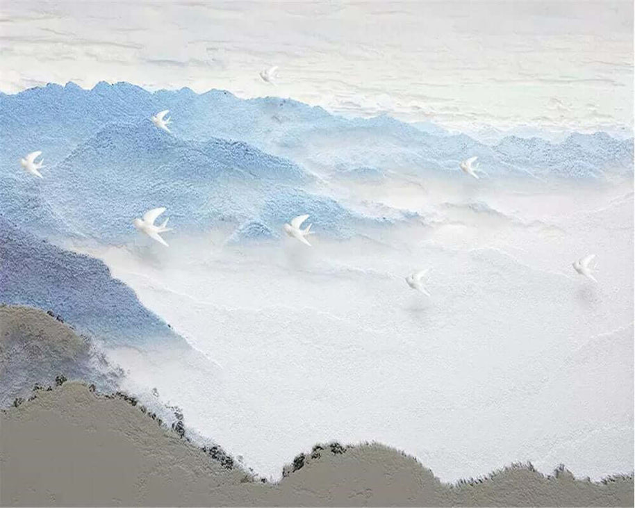 MinimalisticDecor.com-Frozen Coastline Wallpaper Mural - Stunning Wall Decor