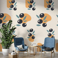 MinimalisticDecor.com-Fruits Wallpaper Mural - Vibrant and Captivating