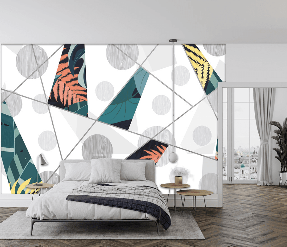MinimalisticDecor.com-Geometric Circle Wallpaper Murals – Transform Your Space