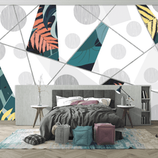 MinimalisticDecor.com-Geometric Circle Wallpaper Murals – Transform Your Space