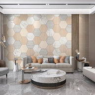 MinimalisticDecor.com-Geometric Hexagon Wallpaper for Home Wall Decor