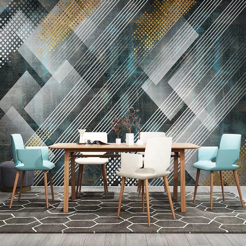 MinimalisticDecor.com-Geometric Lines Wallpaper for Home Wall Decor