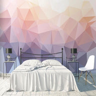 MinimalisticDecor.com-Geometric Pink and Purple Wallpaper for Home Wall Decor