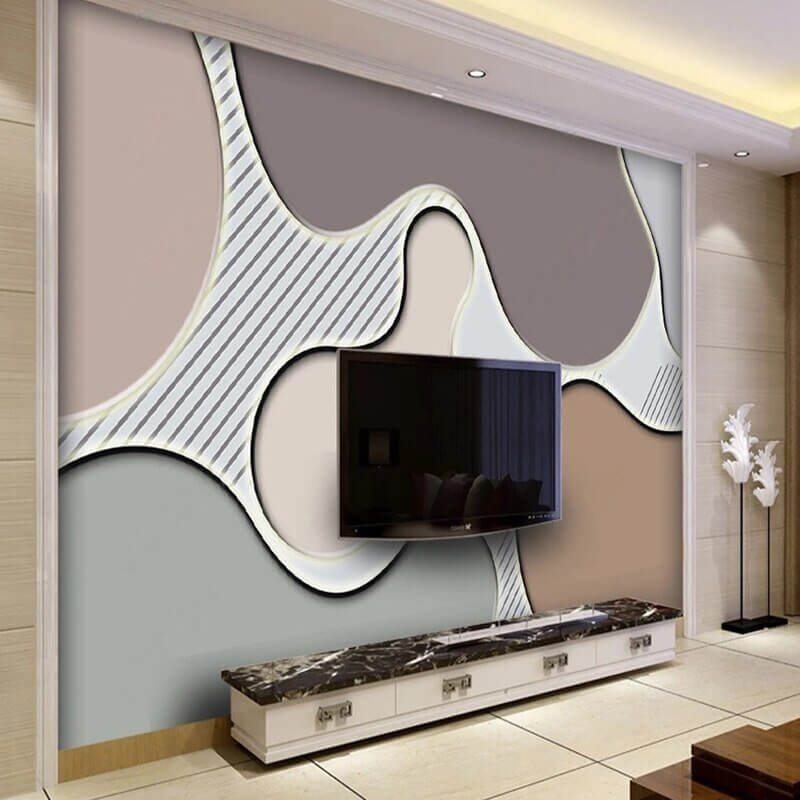 MinimalisticDecor.com-Geometric Shapes Wallpaper for Home Wall Decor