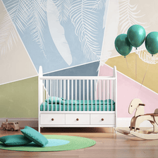 MinimalisticDecor.com-Geometric Soft Colours Wallpaper Murals