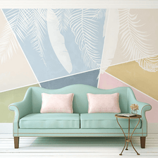 MinimalisticDecor.com-Geometric Soft Colours Wallpaper Murals