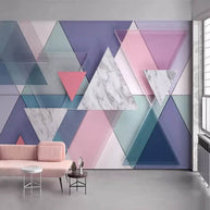 MinimalisticDecor.com-Geometric Triangle Wallpaper for Home Wall Decor