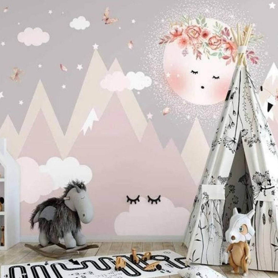 MinimalisticDecor.com-Girls Dream Wallpaper Mural: Transform any space beautifully