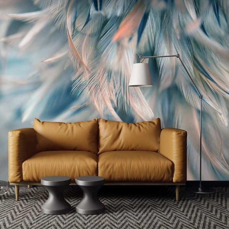 MinimalisticDecor.com-Glaze the leaf Wallpaper Murals - Transform Your Space