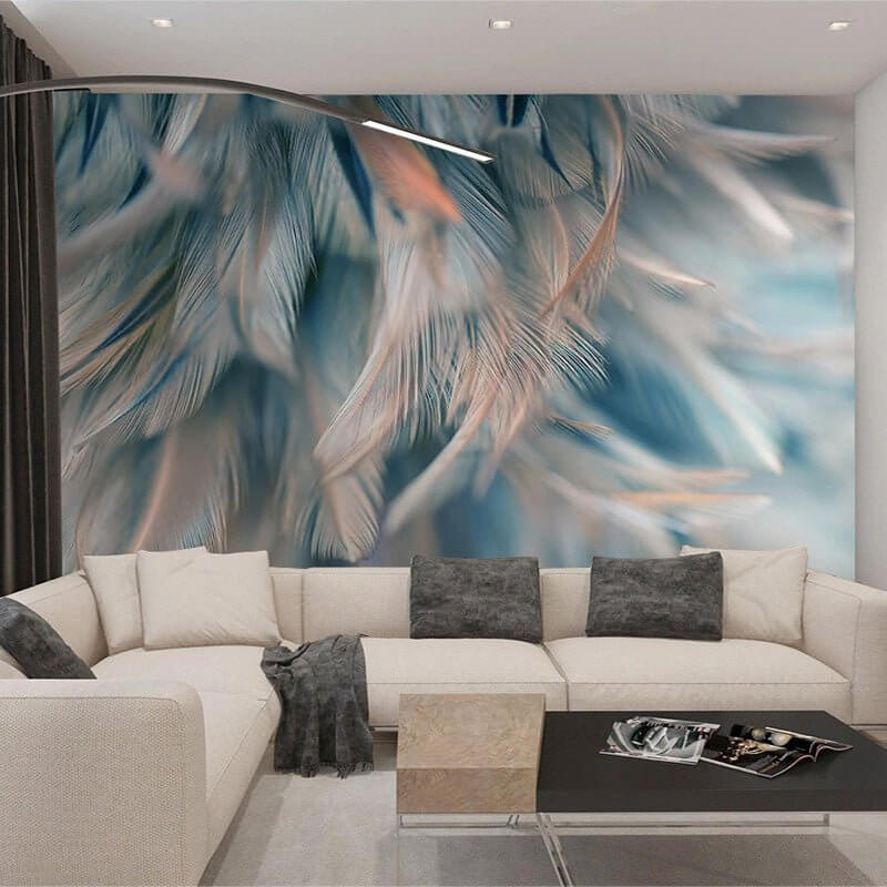 MinimalisticDecor.com-Glaze the leaf Wallpaper Murals - Transform Your Space