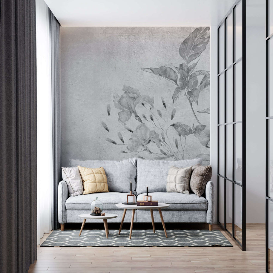MinimalisticDecor.com-Glimpse Floral Wallpaper Murals – Transform Your Space