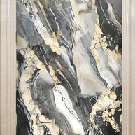 MinimalisticDecor.com-Gold & Black Stone Design - Marble Wallpaper Murals