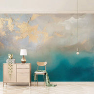 MinimalisticDecor.com-Golden Sea Breeze Abstract Wallpaper for Modern Home Decor
