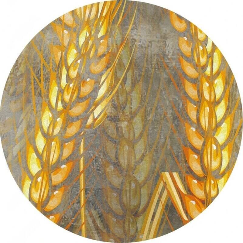MinimalisticDecor.com-Golden Wheat Field Wallpaper for Home Wall Decor
