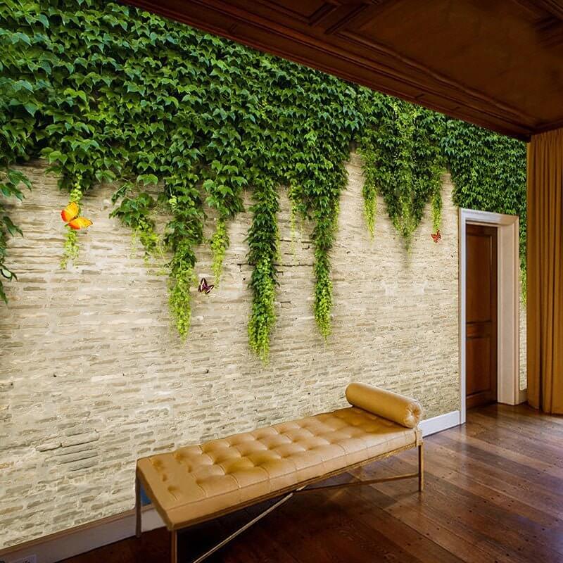 MinimalisticDecor.com-Green Fall Wallpaper: Stunning Nature-Inspired Décor