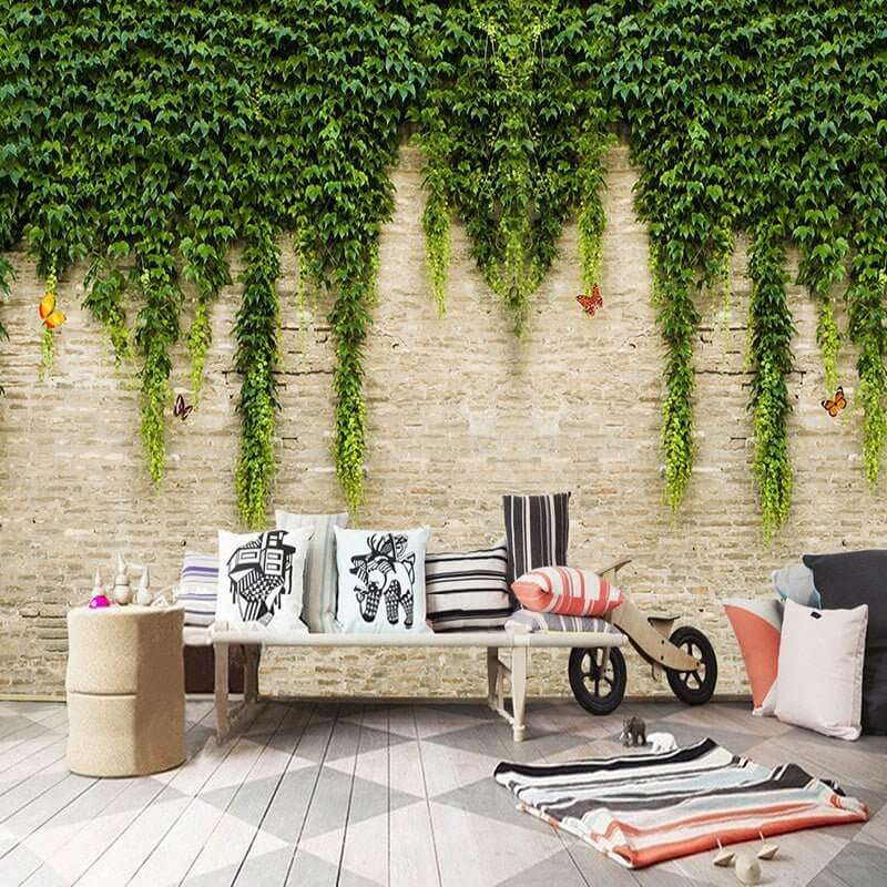MinimalisticDecor.com-Green Fall Wallpaper: Stunning Nature-Inspired Décor