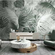 MinimalisticDecor.com-Green Haven Living Room Wall Mural