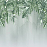 MinimalisticDecor.com-Green Leaf Wallpaper for Home Wall Decor