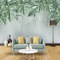 MinimalisticDecor.com-Green Leaf Wallpaper for Home Wall Decor