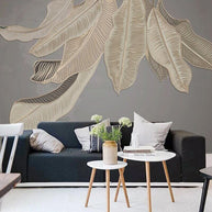 MinimalisticDecor.com-Green Plants Nordic Style Wallpaper for Home Wall Decor