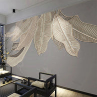 MinimalisticDecor.com-Green Plants Nordic Style Wallpaper for Home Wall Decor