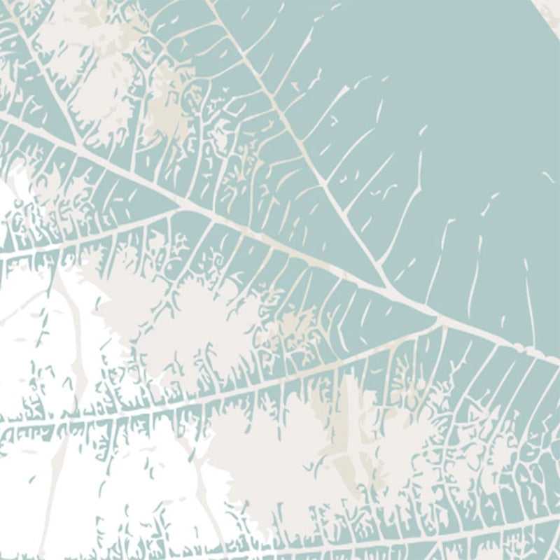 MinimalisticDecor.com-Green Shade Leaves Wallpaper for Home Wall Decor