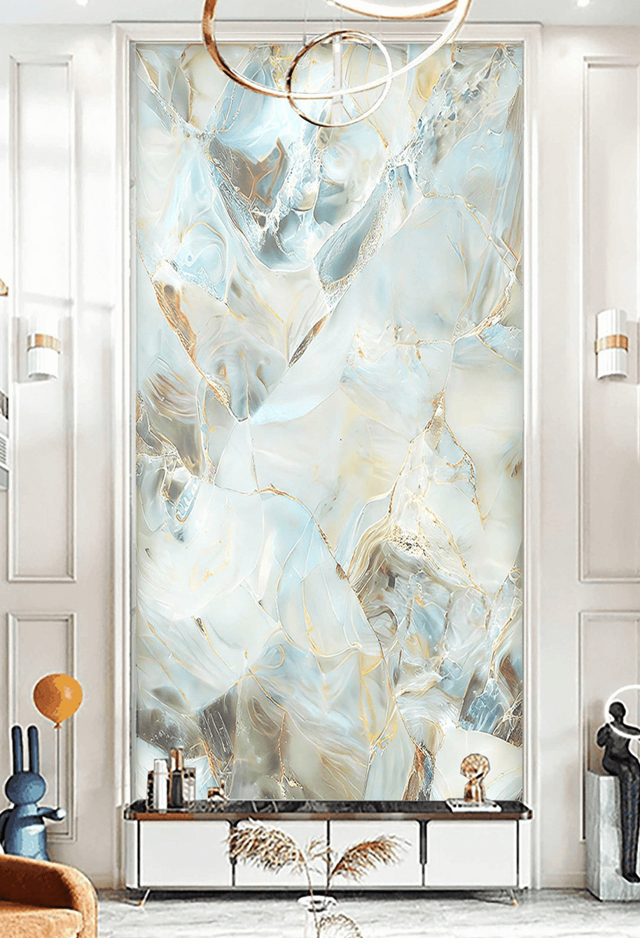 MinimalisticDecor.com-Green Stone Design - Marble Wallpaper Murals