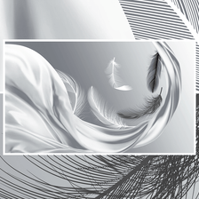 MinimalisticDecor.com-Grey Feathers Wallpaper Murals