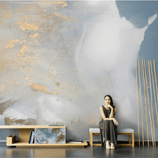 MinimalisticDecor.com-Grey Marble Wallpaper Mural – Transform Your Space