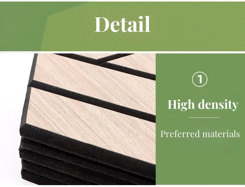 MinimalisticDecor.com-Hexagon Wood Grain Acoustic Wall Panel – Self Adhesive Soundproof Tile