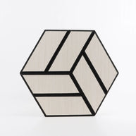 MinimalisticDecor.com-Hexagon Wood Grain Acoustic Wall Panel – Self Adhesive Soundproof Tile