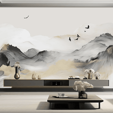 MinimalisticDecor.com-Hilly Mountains Wallpaper Murals
