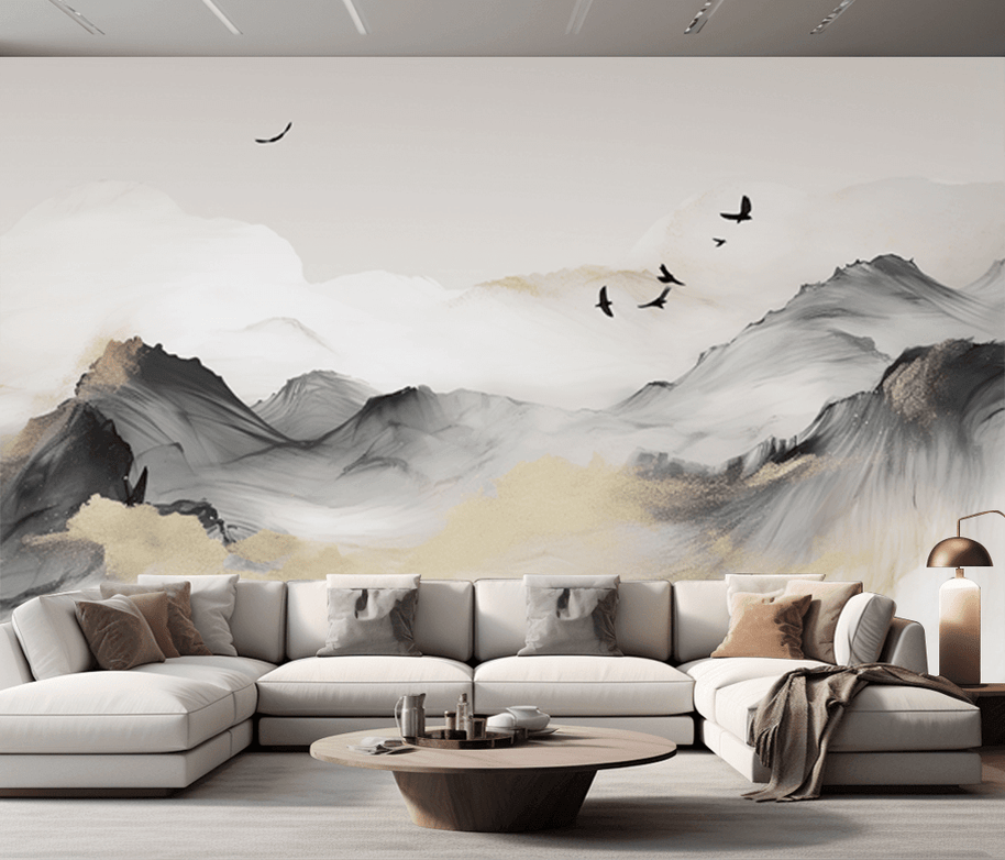 MinimalisticDecor.com-Hilly Mountains Wallpaper Murals