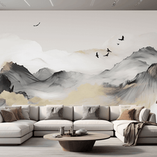 MinimalisticDecor.com-Hilly Mountains Wallpaper Murals