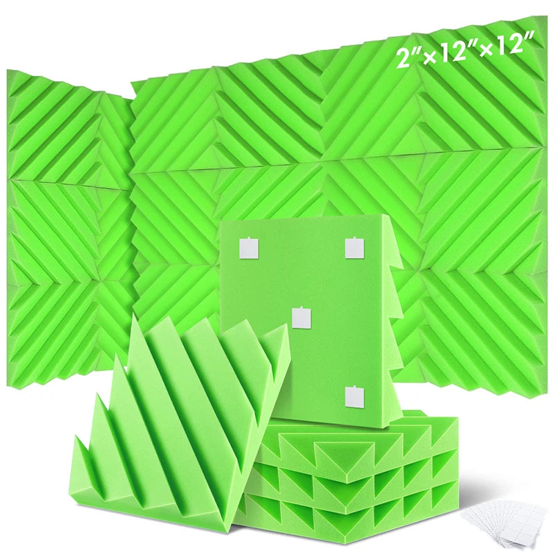 MinimalisticDecor.com-Home Studio Diamond Acoustic Panels – Soundproof Foam Wall Tiles