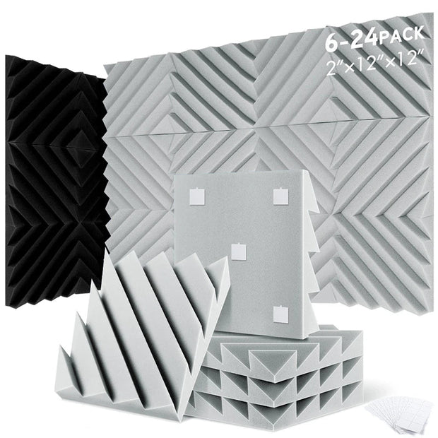 MinimalisticDecor.com-Home Studio Diamond Acoustic Panels – Soundproof Foam Wall Tiles