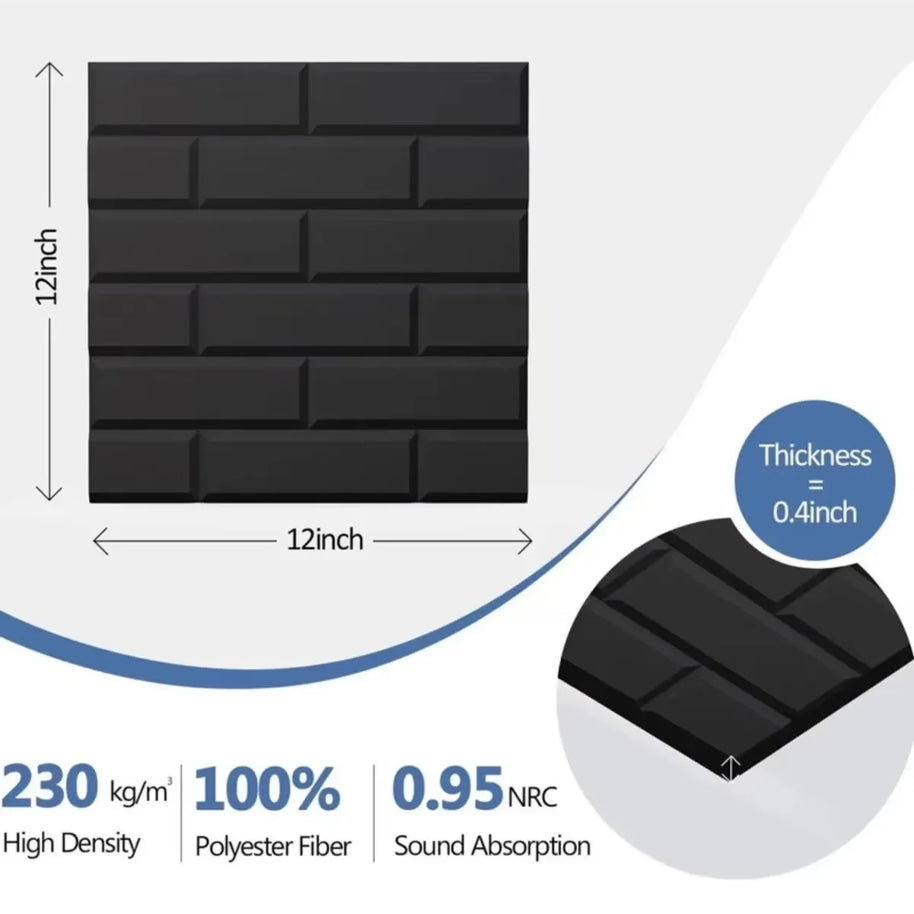 MinimalisticDecor.com-Honeycomb Acoustic Wall Tiles – Felt Soundproof Panels 30x30cm (Set of 4)