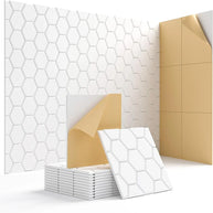 MinimalisticDecor.com-Honeycomb Acoustic Wall Tiles – Felt Soundproof Panels 30x30cm (Set of 4)