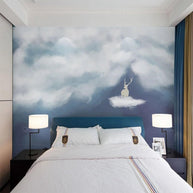 MinimalisticDecor.com-In the Clouds Wallpaper - Dreamy & Tranquil Wall Decoration